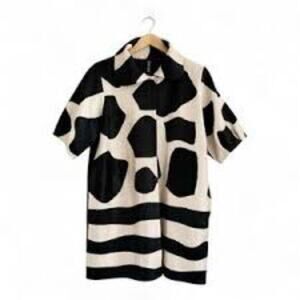 Berek Black and White Patterned Jacket Medium